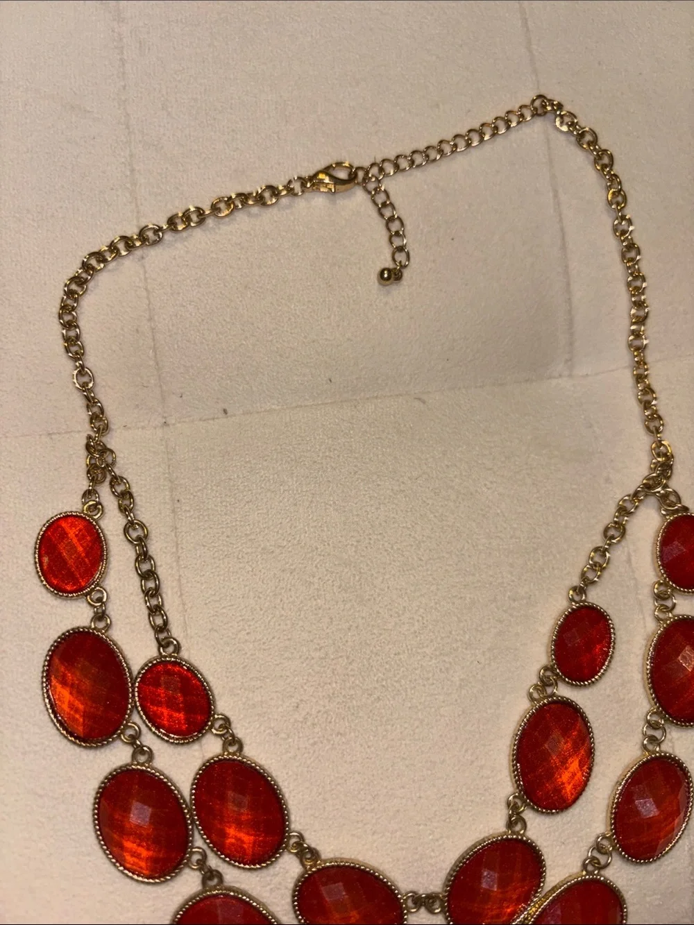 Bold Orange Statement Necklace - Fashion Jewelry